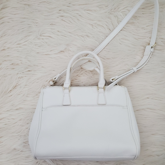 Jewelna Rose white handbag purse w/ shoulder strap - Picture 6 of 6